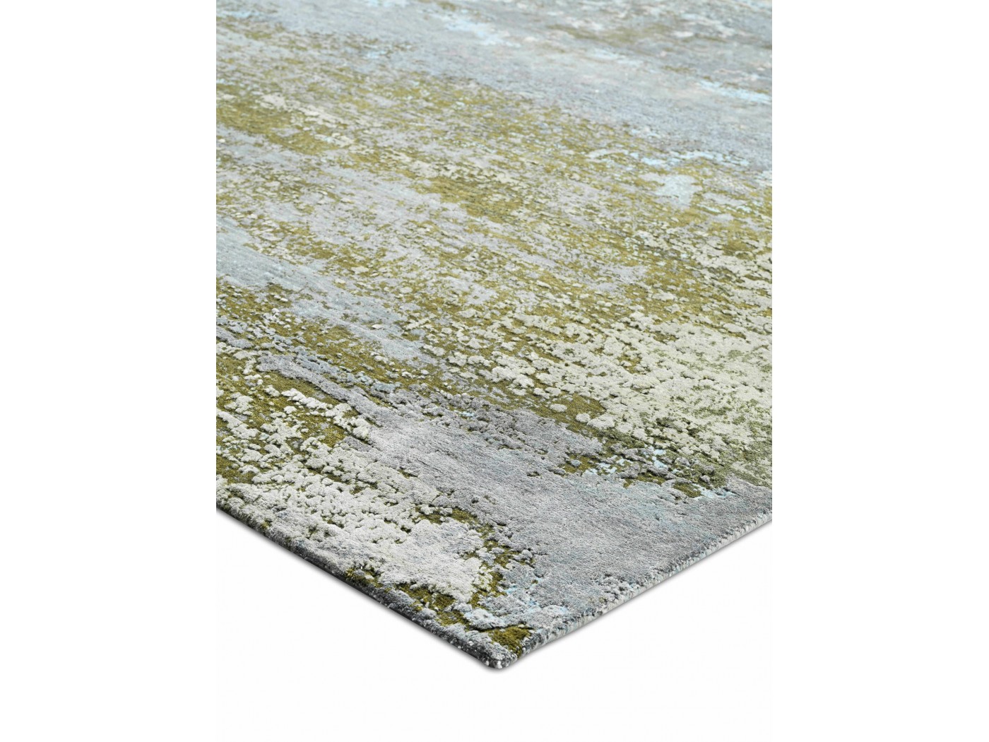 Waterlily No. 03 GreenRust on Grey